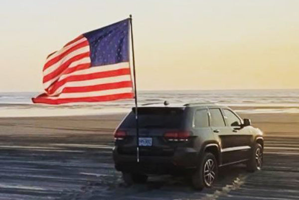 FanPole - The Best Tail Hitch FlagPole For Your Truck or SUV.