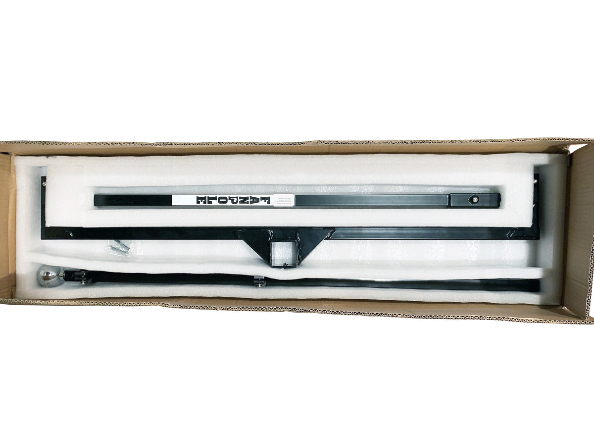 FanPole dual hitch flagpole mount in the kit box