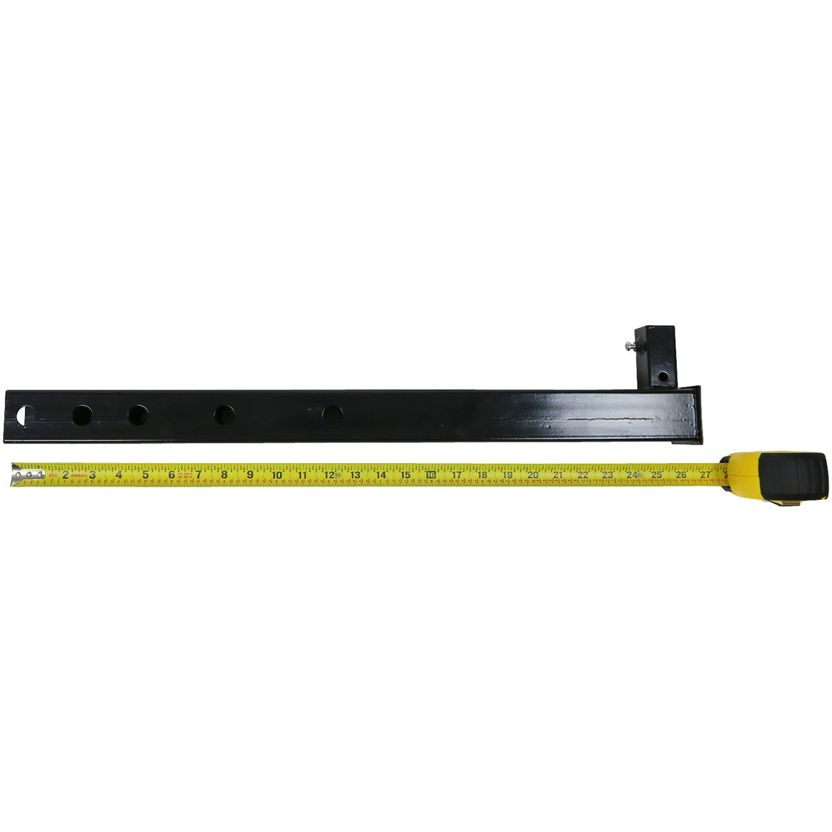Extended dummy hitch compared with standard hitch insert