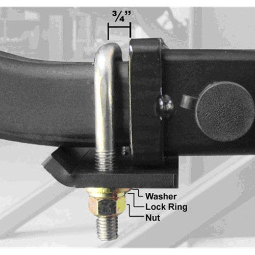 Hitch tightener for a 2 inch receiver